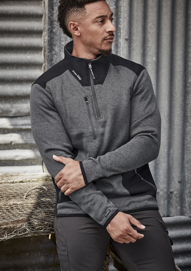 Unisex Streetworx Reinforced 1/4 Zip Pullover - Image 2