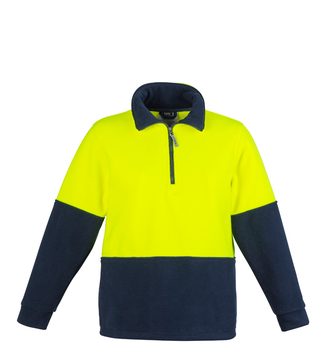 Hi Vis Half Zip Polar Fleece Jumper