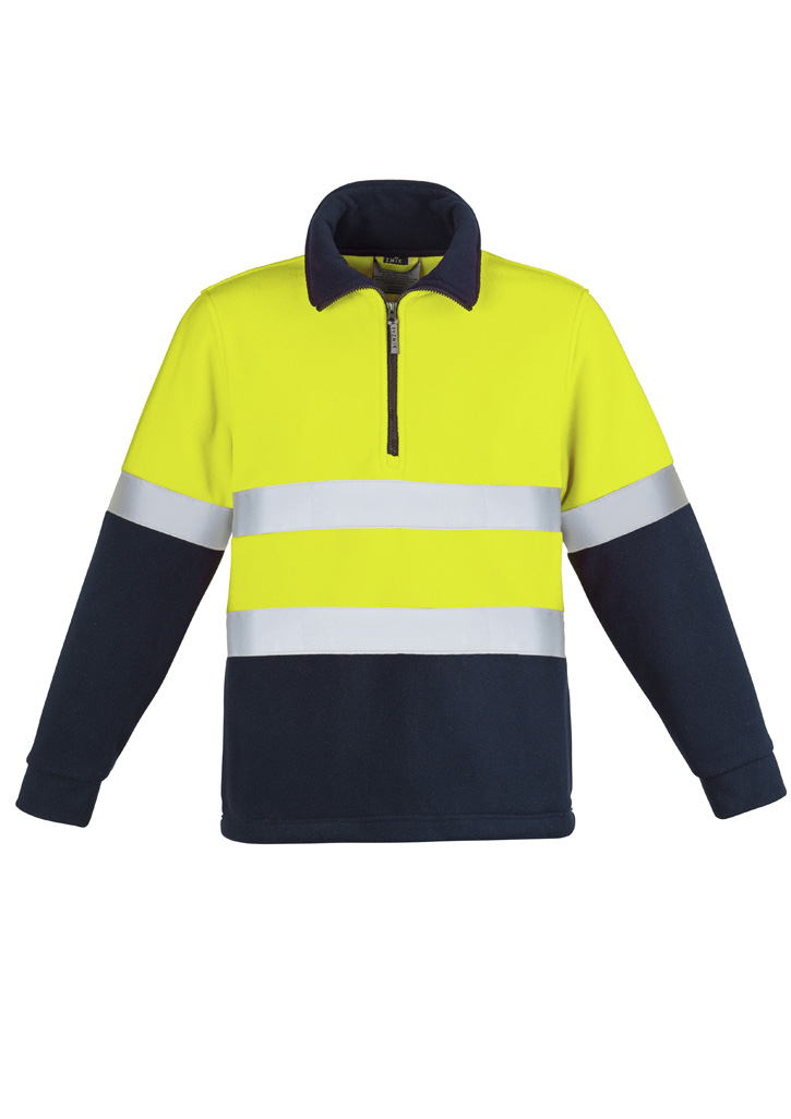 Unisex Hi Vis Polar Fleece Pullover - Hoop Taped - Image 2