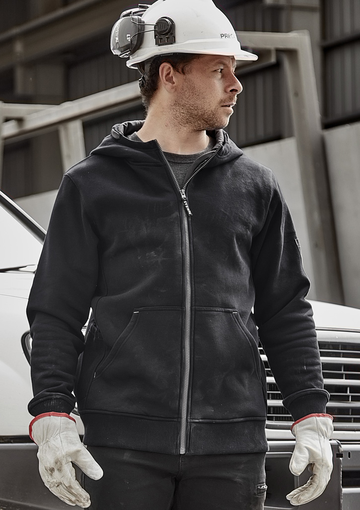 Unisex Zip Front Multi-Pocket Hoodie - Image 2