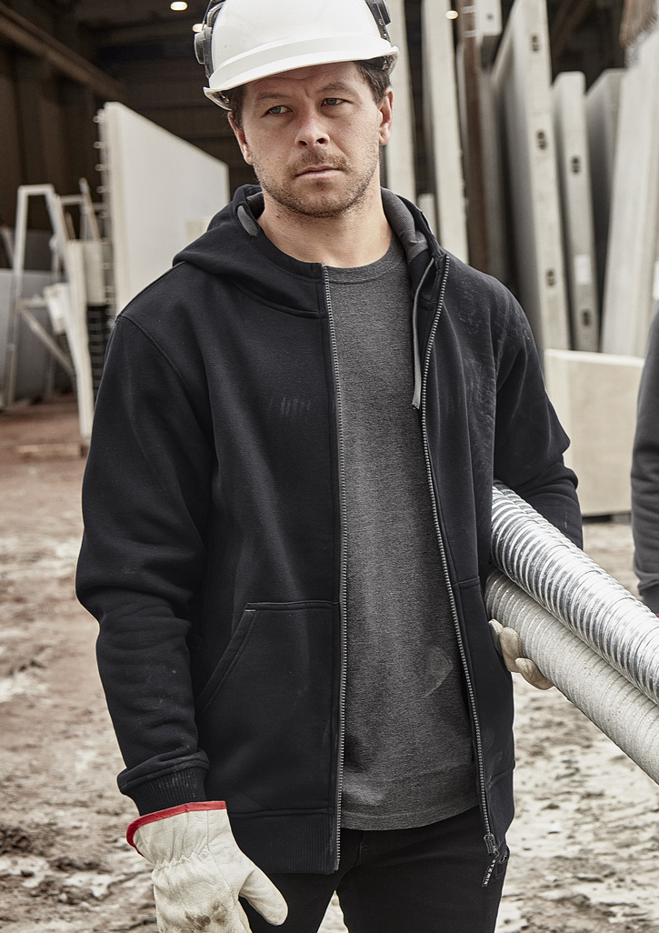 Unisex Zip Front Multi-Pocket Hoodie - Image 4