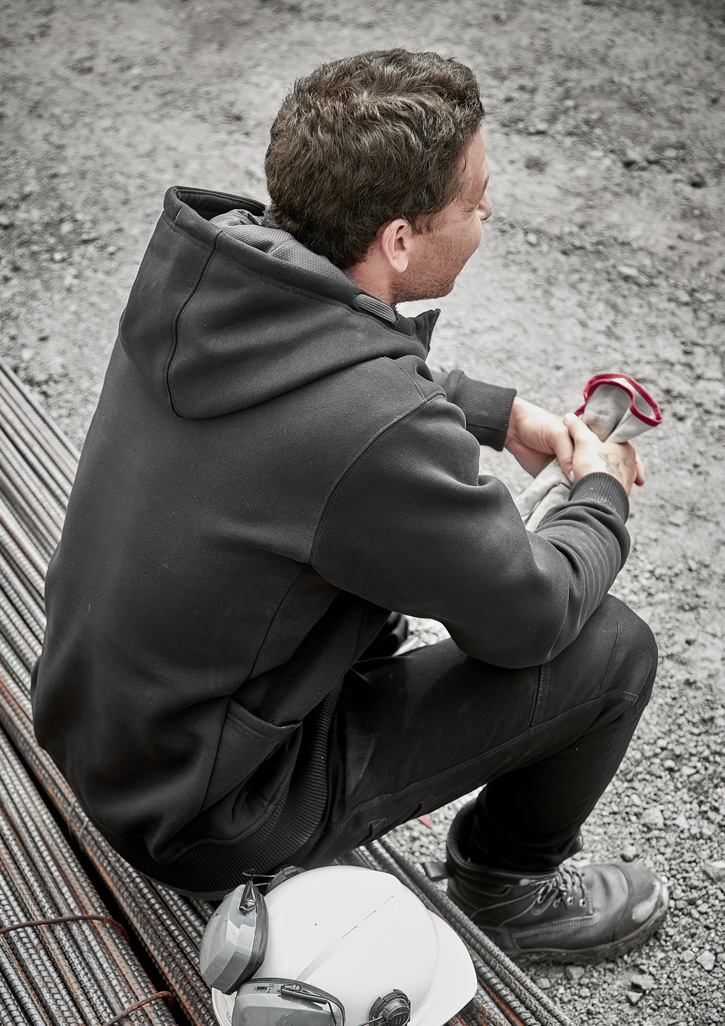 Unisex Zip Front Multi-Pocket Hoodie - Image 7