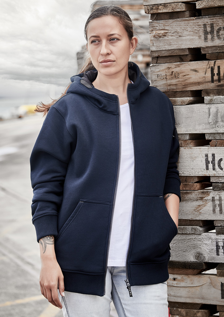 Unisex Zip Front Multi-Pocket Hoodie - Image 10