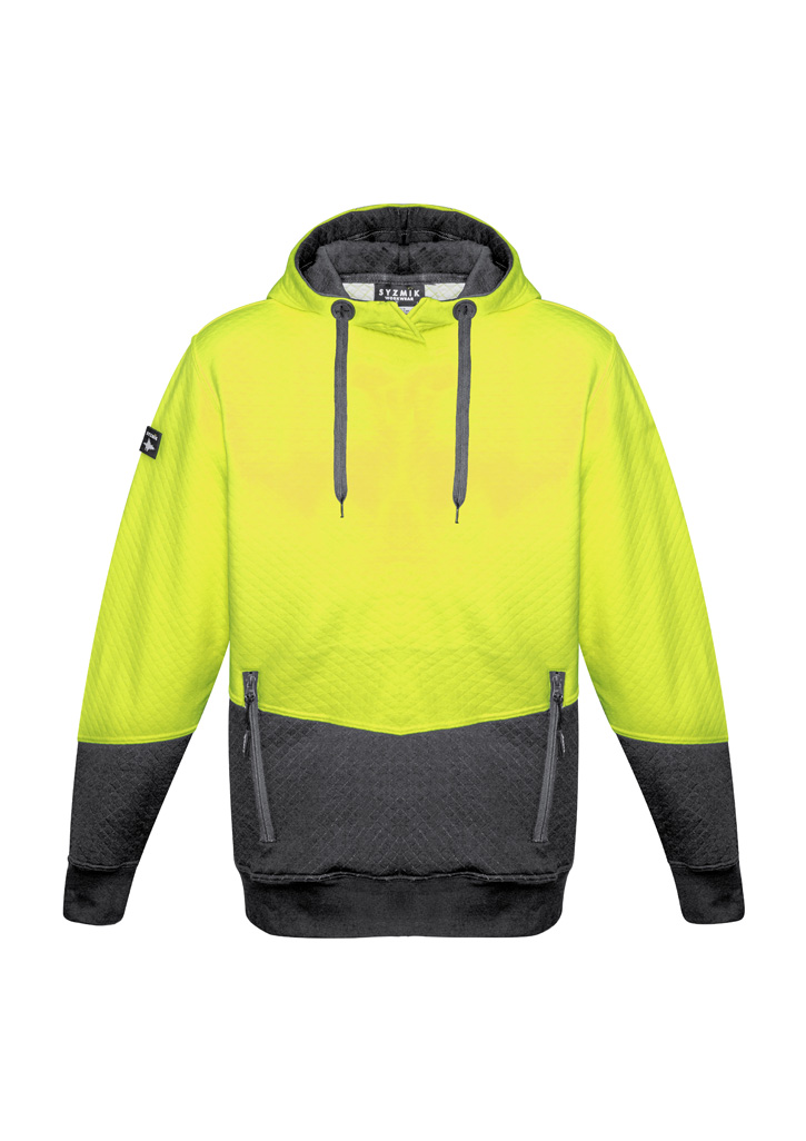 Unisex Hi Vis Textured Jacquard Hoodie - Image 4