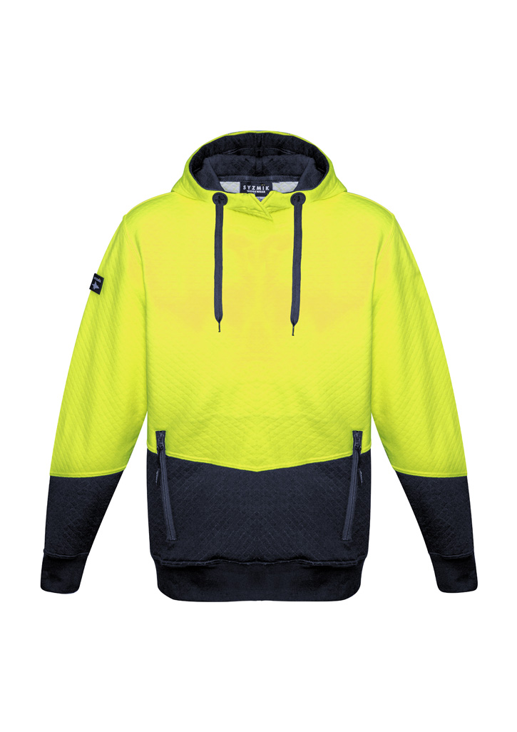 Unisex Hi Vis Textured Jacquard Hoodie - Image 2