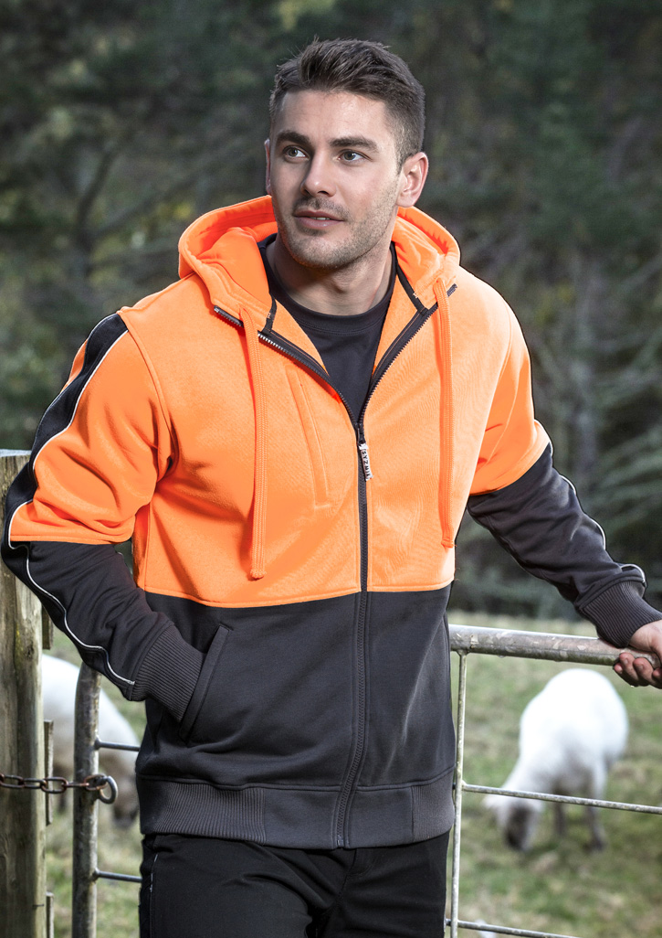 Unisex Hi Vis Full Zip Hoodie - Image 12