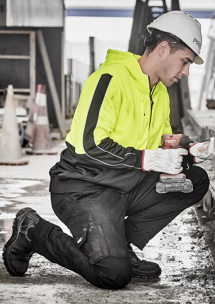 Unisex Hi Vis Full Zip Hoodie - Image 7