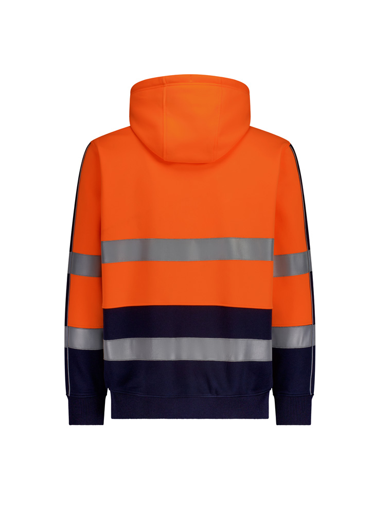Unisex Hi Vis Full Zip Stretch Taped Hoodie - Image 13