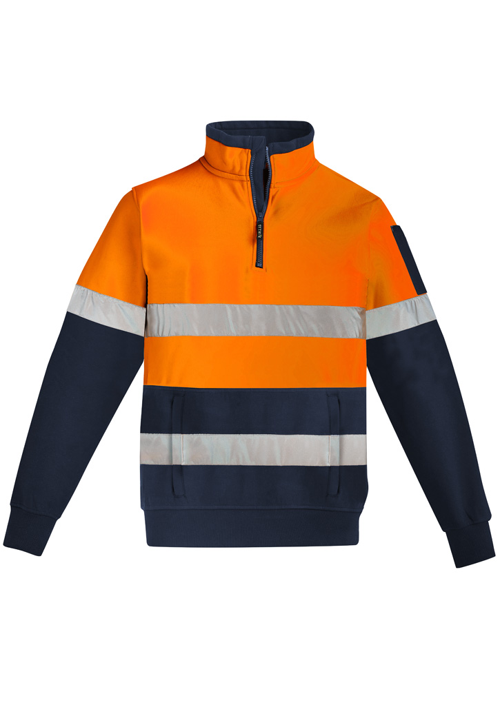 Unisex Hi Vis 1/4 Zip Pullover - Hoop Taped - Image 5