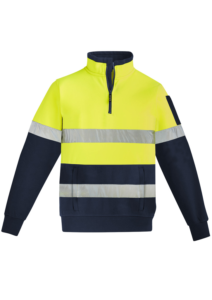 Unisex Hi Vis 1/4 Zip Pullover - Hoop Taped - Image 3
