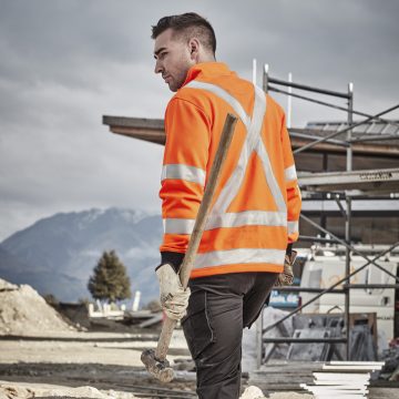 Unisex Hi Vis X Back Rail Jumper