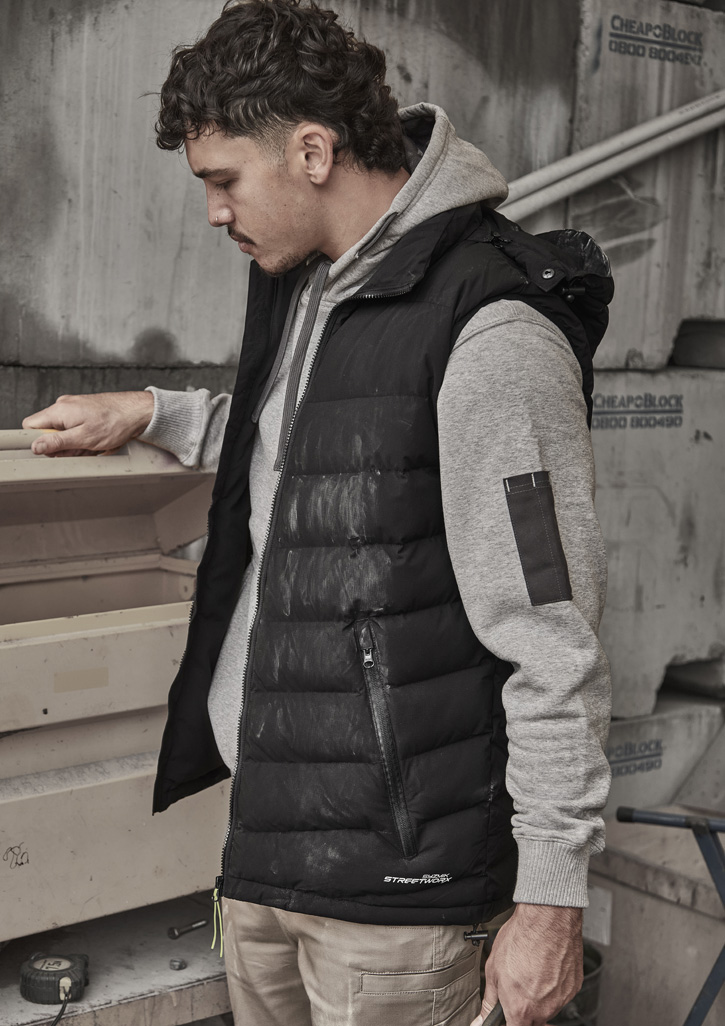 Unisex Streetworx Hooded Puffer Vest - Image 3