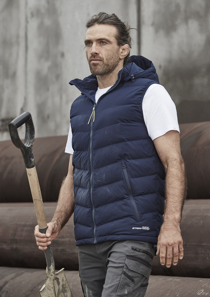 Unisex Streetworx Hooded Puffer Vest - Image 9
