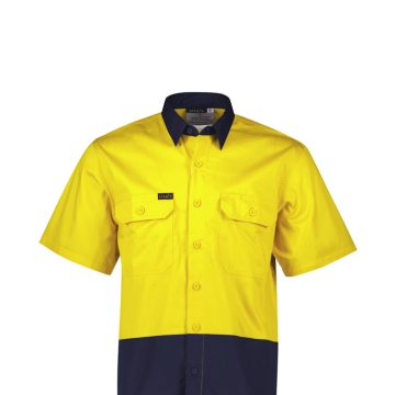 Mens Hi Vis Short Sleeve Shirt