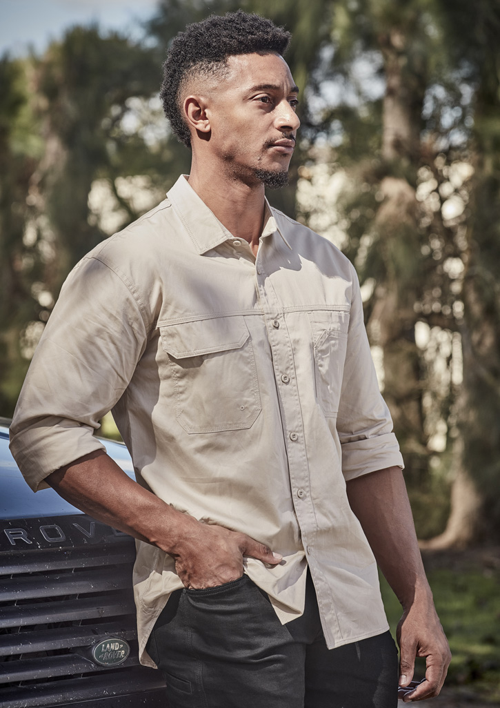 Mens Lightweight Tradie Long Sleeve Shirt - Image 2