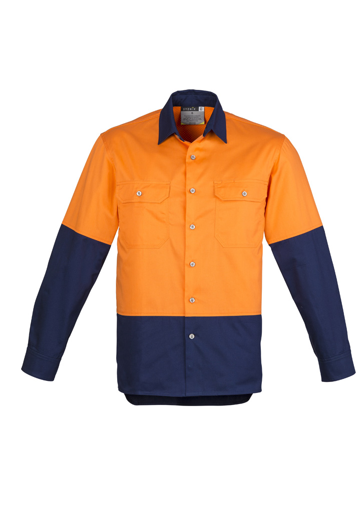 Mens Industrial Long Sleeve Shirt - Image 4