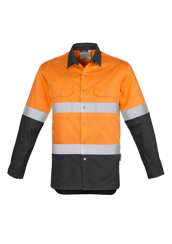Mens Industrial Long Sleeve Shirt - Hoop Taped - Image 10