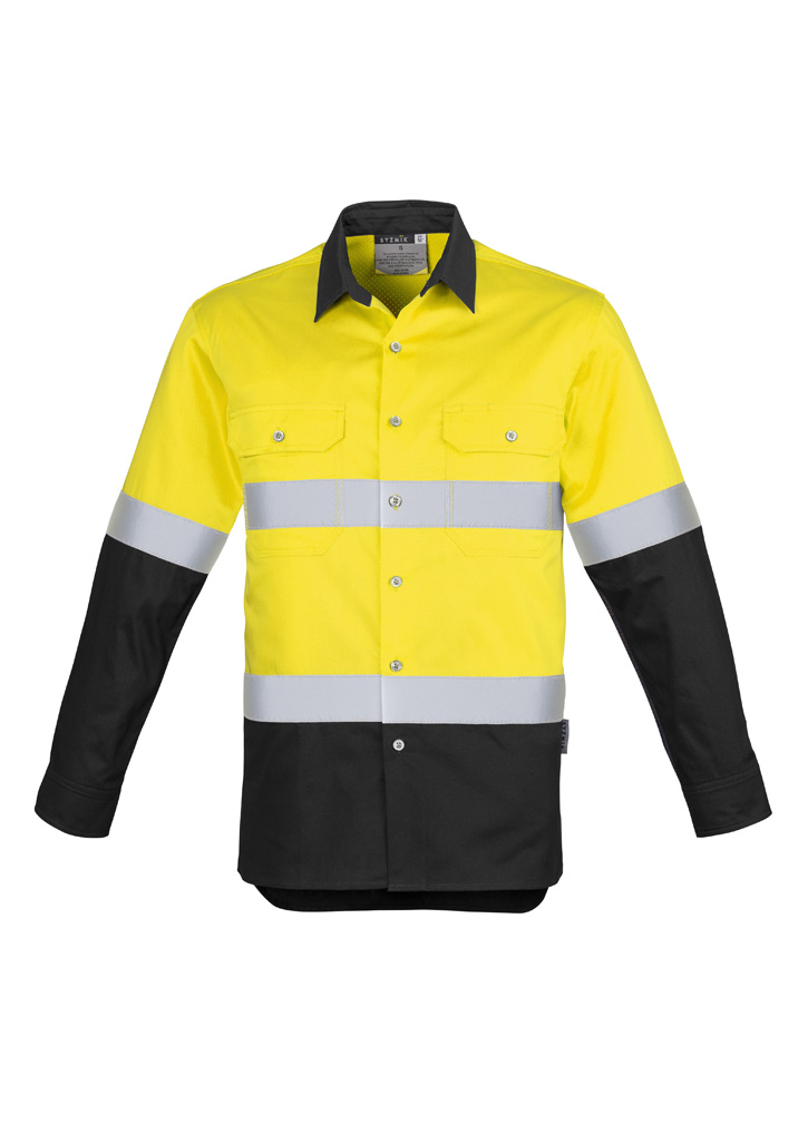 Mens Industrial Long Sleeve Shirt - Hoop Taped - Image 8