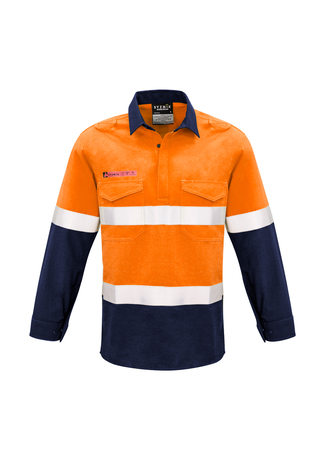 Mens FR Closed Front Hooped Taped Spliced Shirt- Clearance