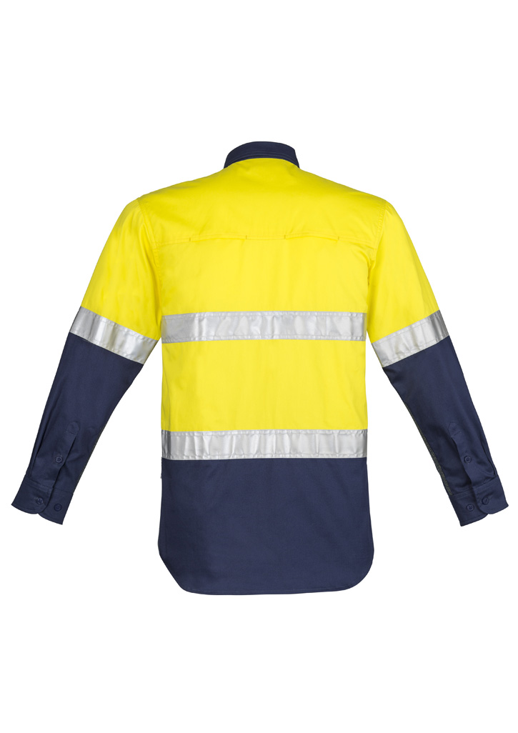 Mens Closed Front Long Sleeve Shirt - Hoop Taped - Image 5
