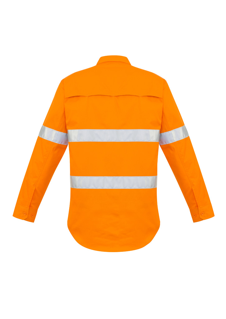 Mens Hi Vis Hoop Taped Long Sleeve Shirt - Image 3