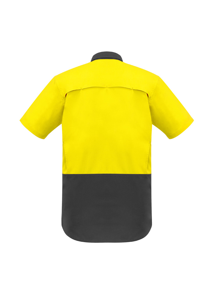 Mens Rugged Cooling Hi Vis Short Sleeve Shirt - Image 7
