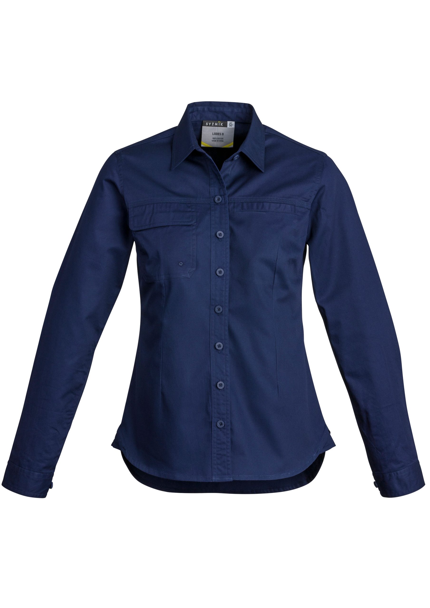 Womens Lightweight Tradie Long Sleeve Shirt - Image 5