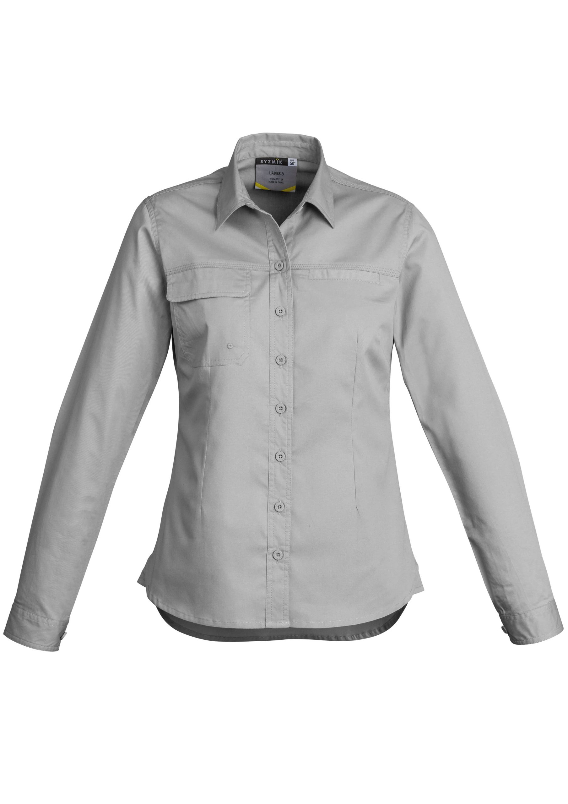 Womens Lightweight Tradie Long Sleeve Shirt - Image 12