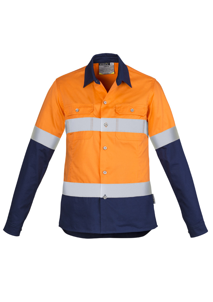Womens Industrial Long Sleeve Shirt - Hoop Taped - Image 3