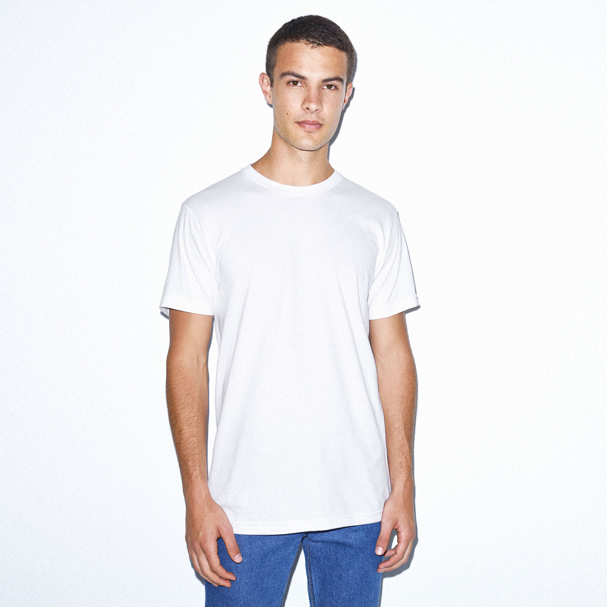 2001 American Apparel Unisex Fine Jersey Short Sleeve T-Shirt - Image 2