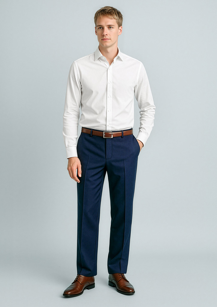 Mens Cool Stretch Flat Front Pant (Stout) - Image 2