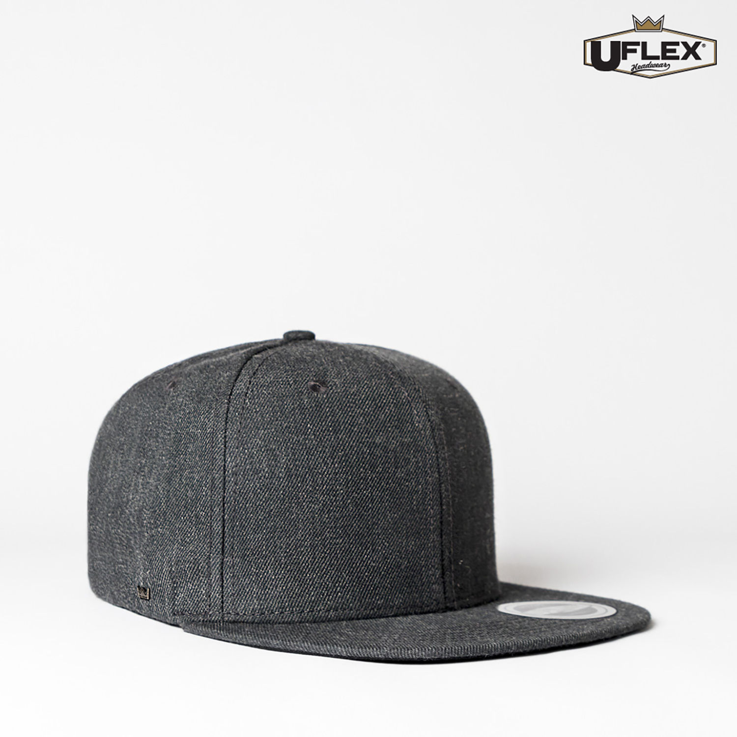 U15604 UFlex Adults Flat Peak 6 Panel Fitted - Image 6
