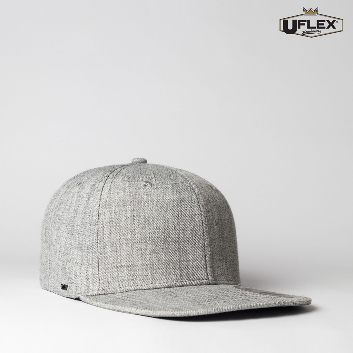 U15604 UFlex Adults Flat Peak 6 Panel Fitted - Image 8