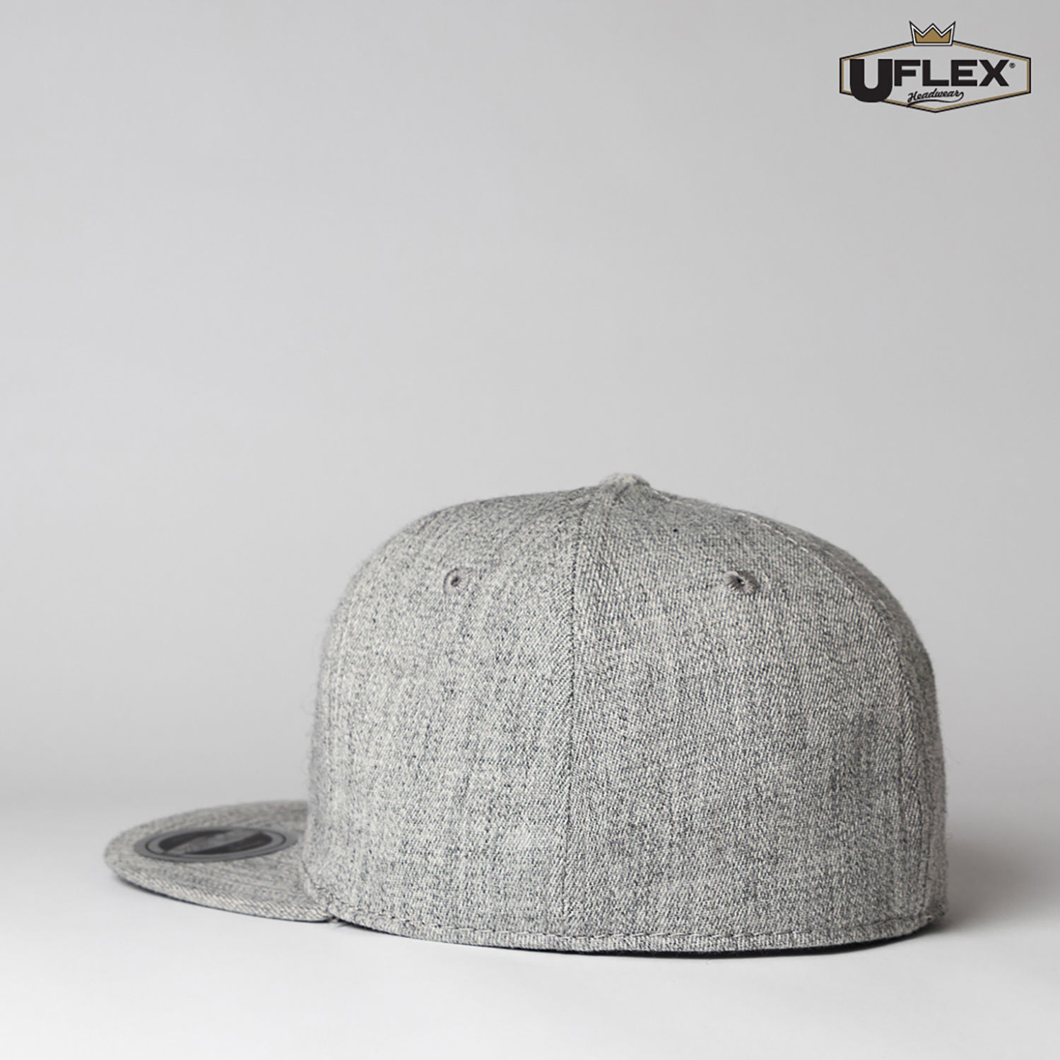 U15604 UFlex Adults Flat Peak 6 Panel Fitted - Image 9