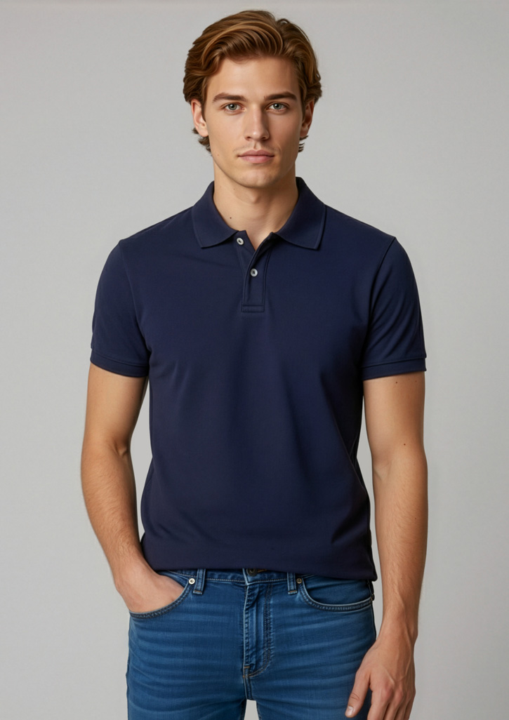 Mens Neon Short Sleeve Polo - Image 2