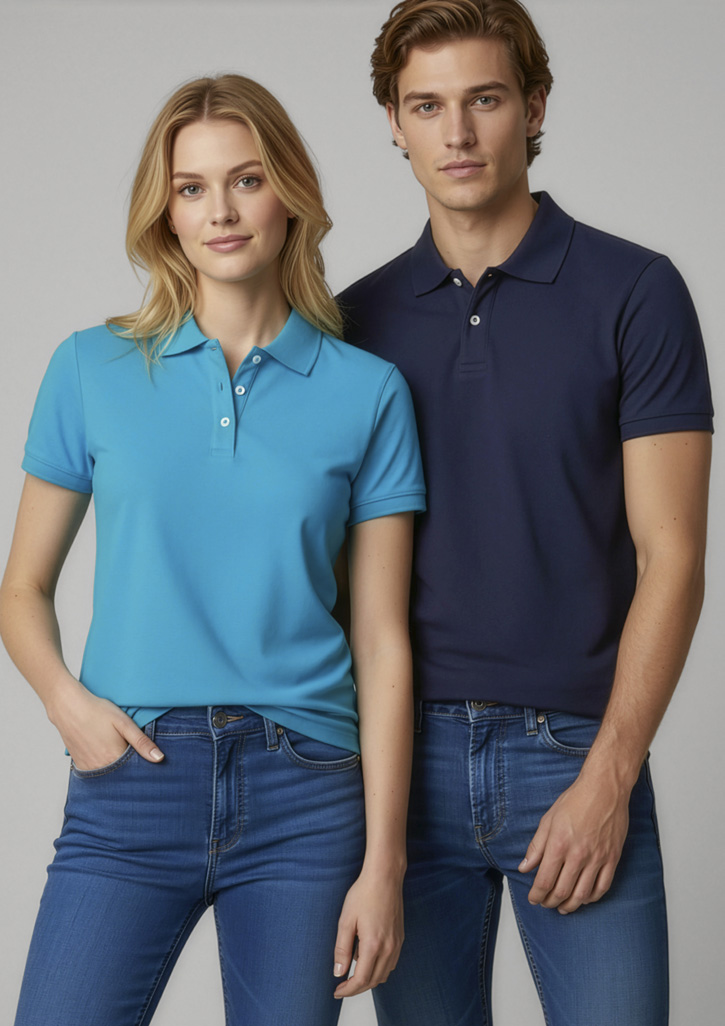 Mens Neon Short Sleeve Polo - Image 3