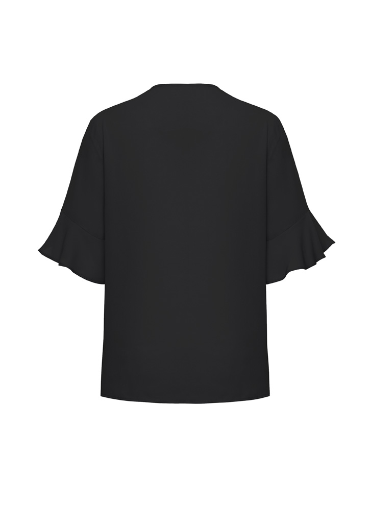 Womens Aria Fluted Sleeve Blouse - Image 7
