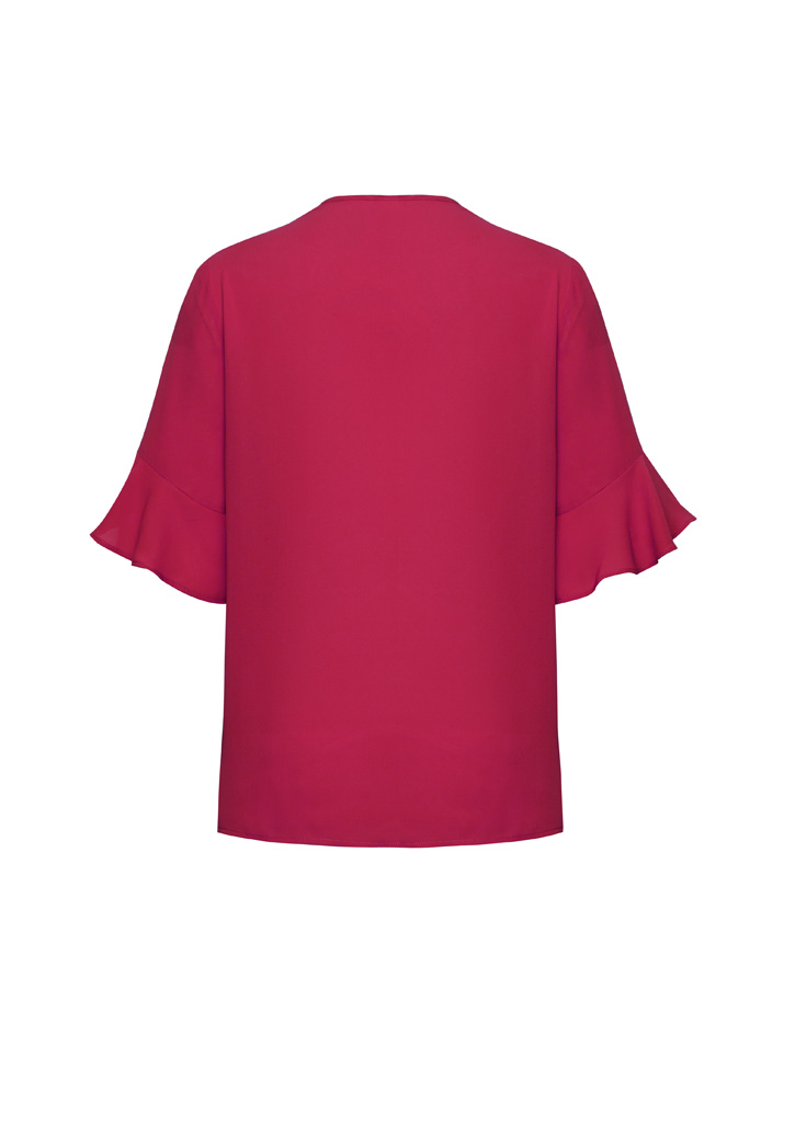 Womens Aria Fluted Sleeve Blouse - Image 4
