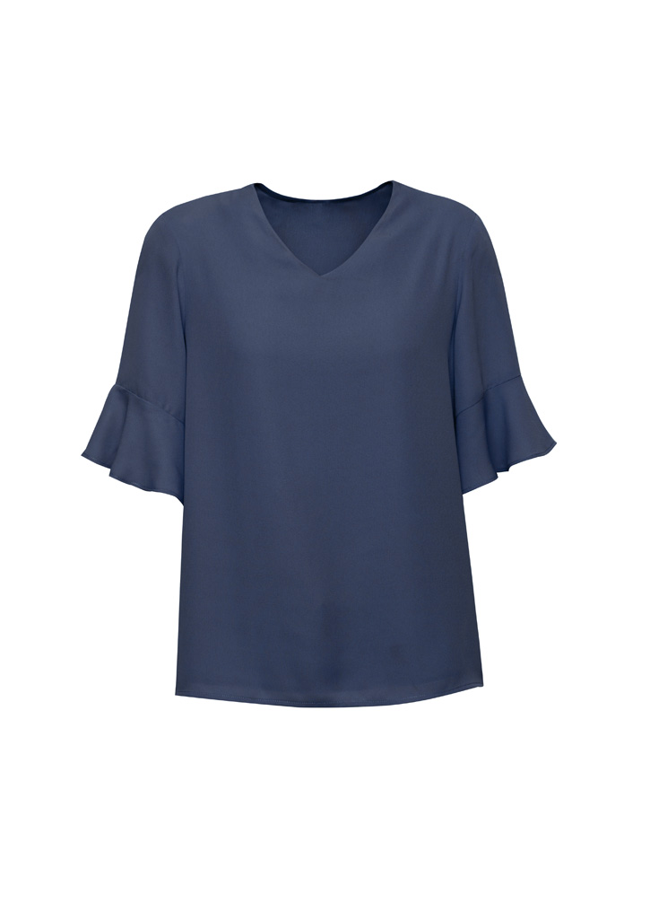 Womens Aria Fluted Sleeve Blouse - Image 12