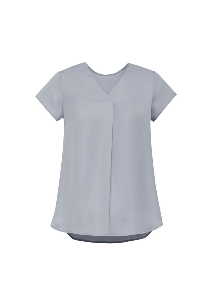 Womens Kayla V-Neck Pleat Blouse - Image 15