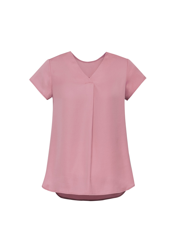 Womens Kayla V-Neck Pleat Blouse - Image 12