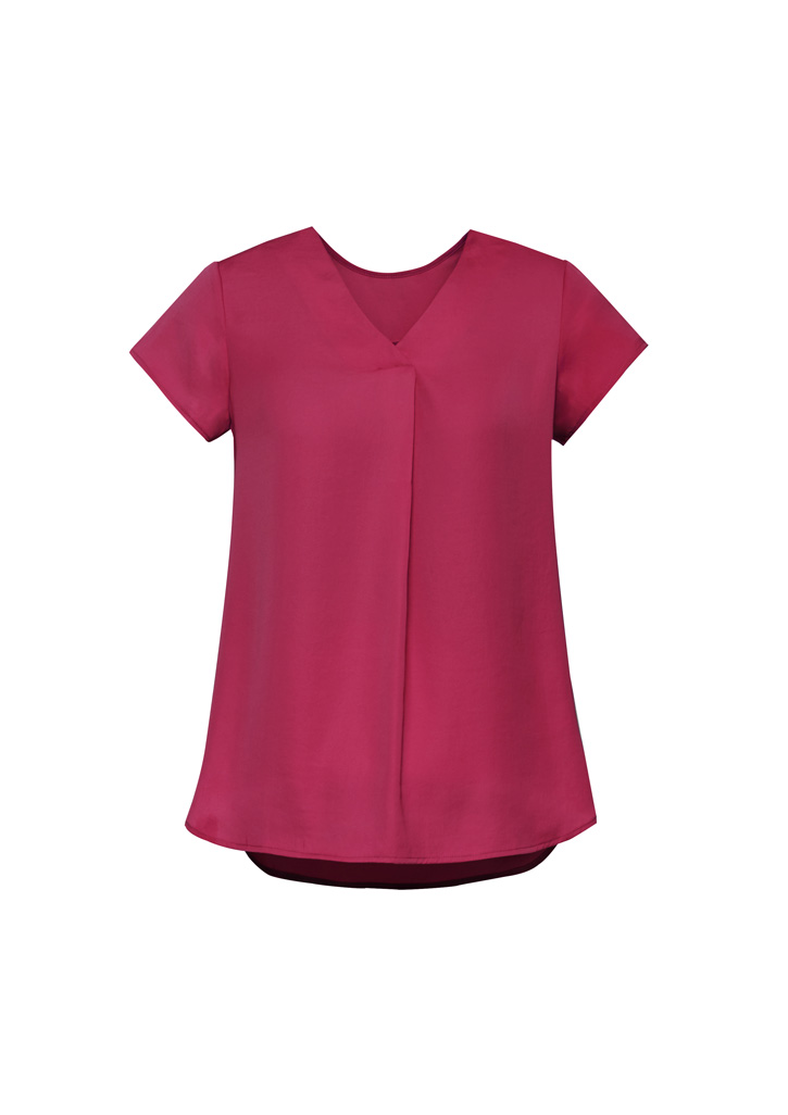 Womens Kayla V-Neck Pleat Blouse - Image 18