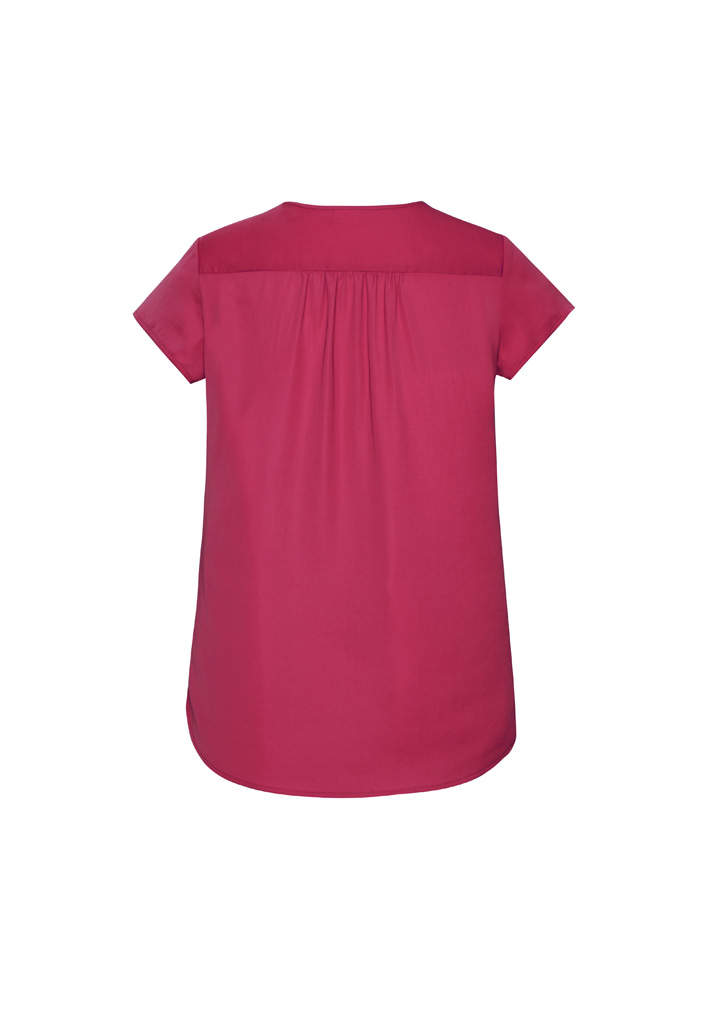 Womens Kayla V-Neck Pleat Blouse - Image 19