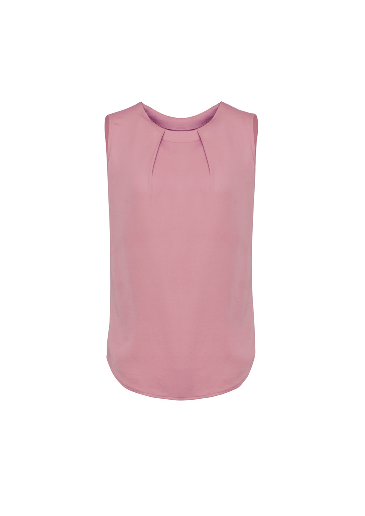 Womens Estelle Sleeveless Pleat Detail Blouse - Image 12