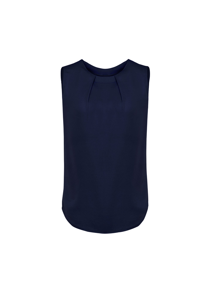 Womens Estelle Sleeveless Pleat Detail Blouse - Image 18