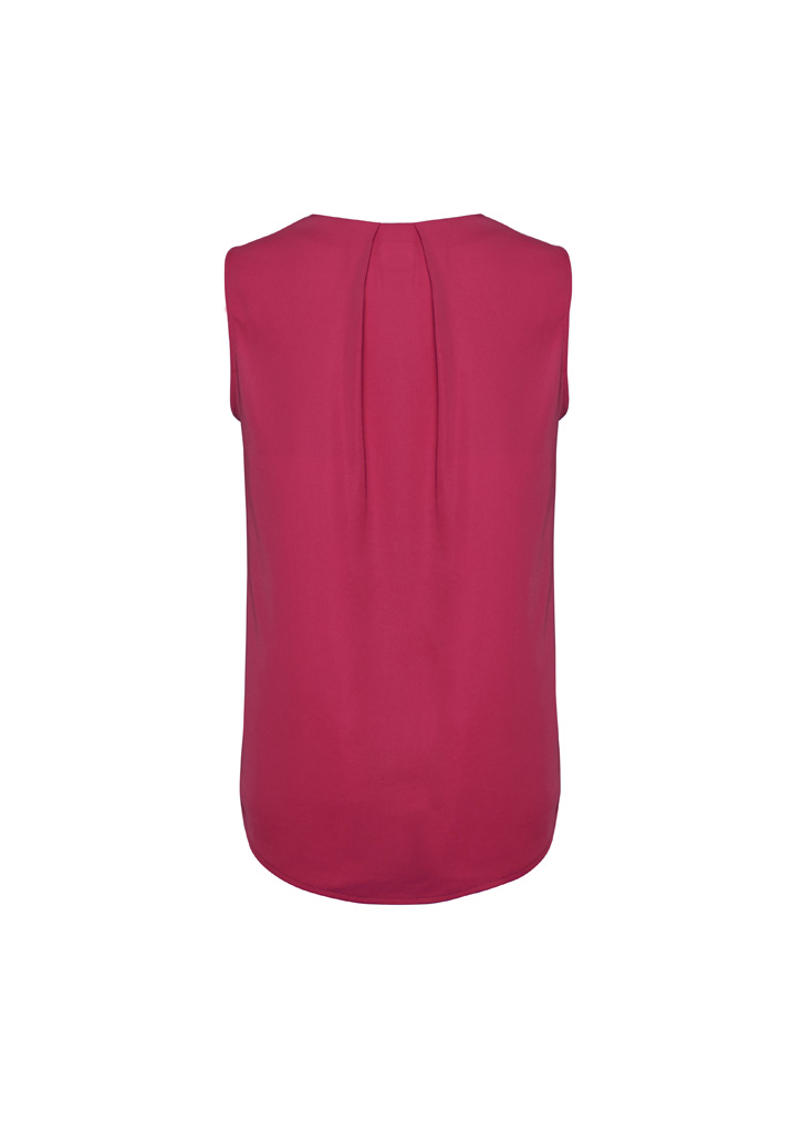Womens Estelle Sleeveless Pleat Detail Blouse - Image 4