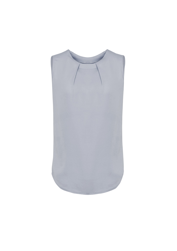 Womens Estelle Sleeveless Pleat Detail Blouse - Image 9