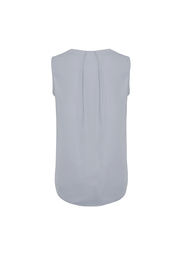 Womens Estelle Sleeveless Pleat Detail Blouse - Image 10