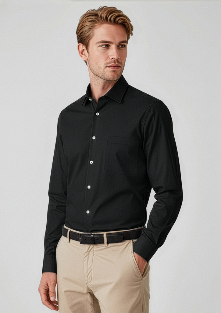 Mens Charlie Classic Fit Long Sleeve Shirt - Image 6