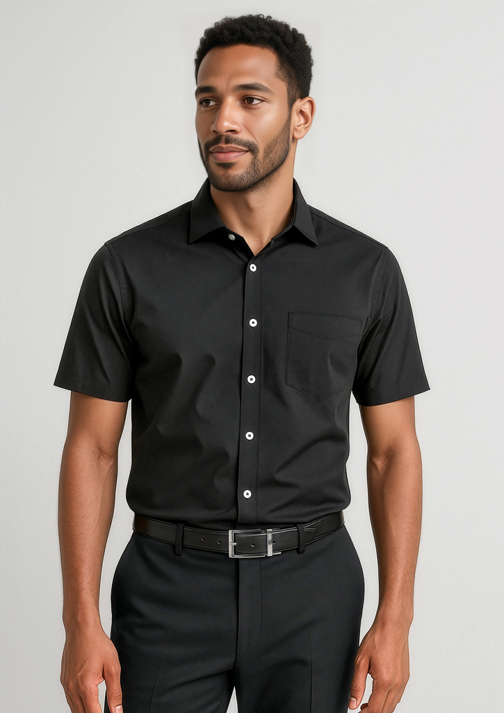 Mens Charlie Classic Fit Short Sleeve Shirt - Image 2